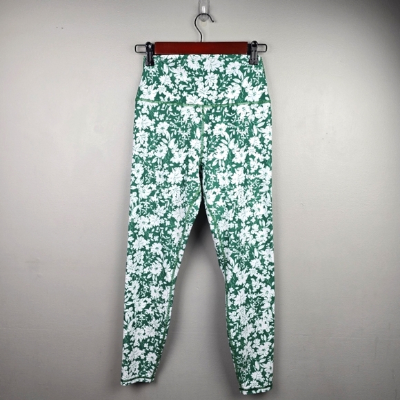 SPIRITUAL GANGSTER Intent High Rise Leggings Verona Print Green White Women Sz M - Picture 2 of 11